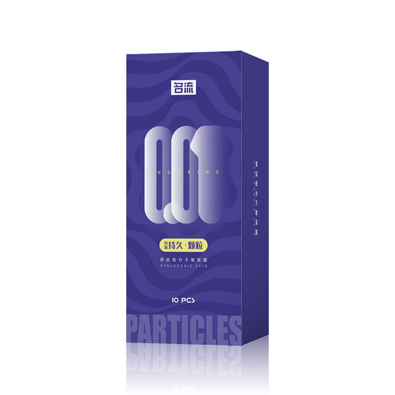 MINGLIU 001 Long-lasting granules condom Purple ten  pcs