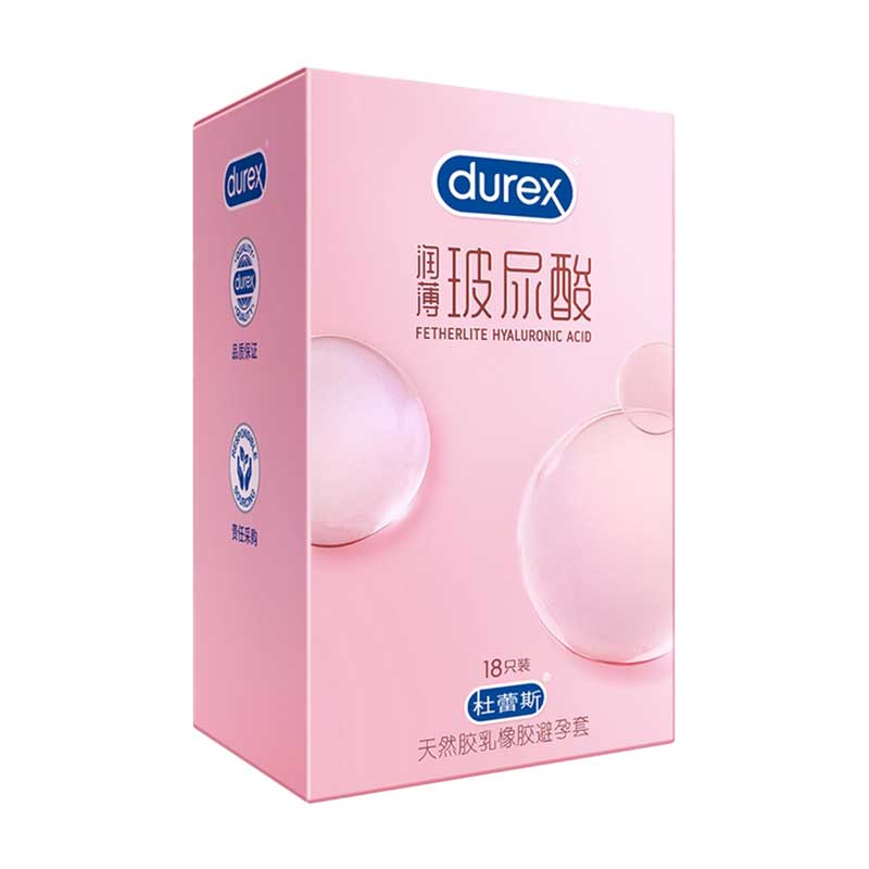 DUREX  lubricating  Ultra thin hyaluronic acid  condom Pack of  eighteen