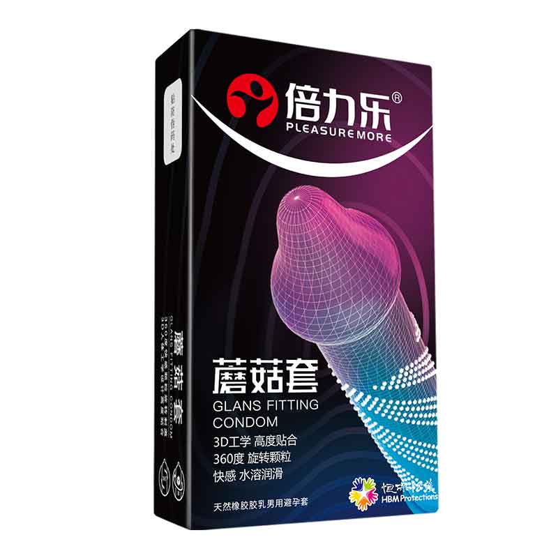 PLEASURE MORE Condoms mushroom condom pack of ten