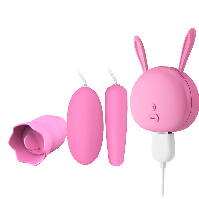 MJS tongue licking round vibrator+backcourt vibrator