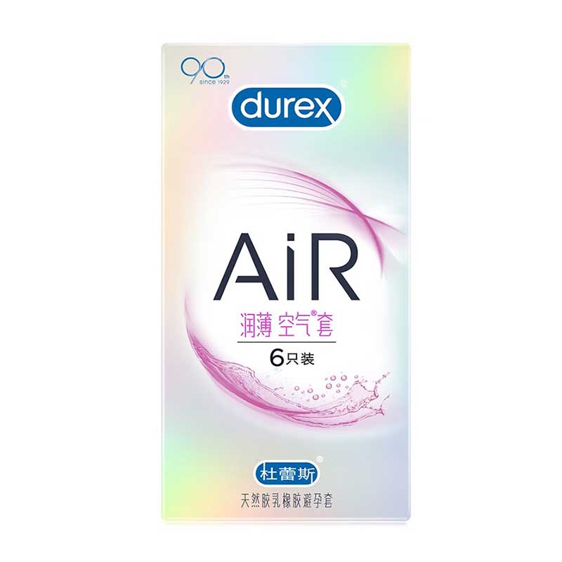DUREX AIR lubricating Ultra thin air condom  six-pack