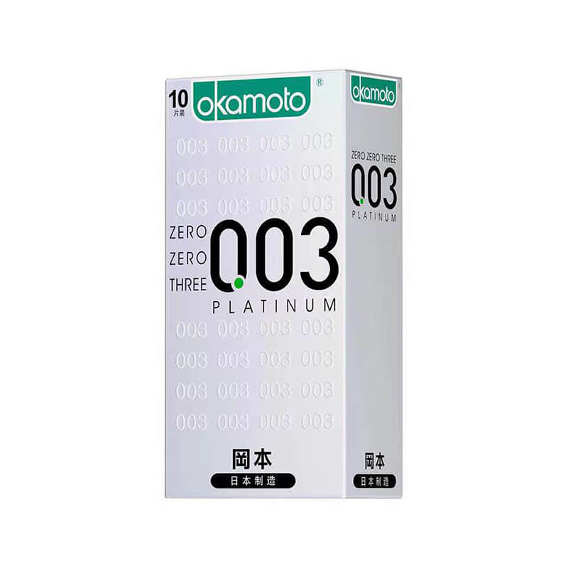 OKAMOTO 003 platinum  condom  pack of  ten