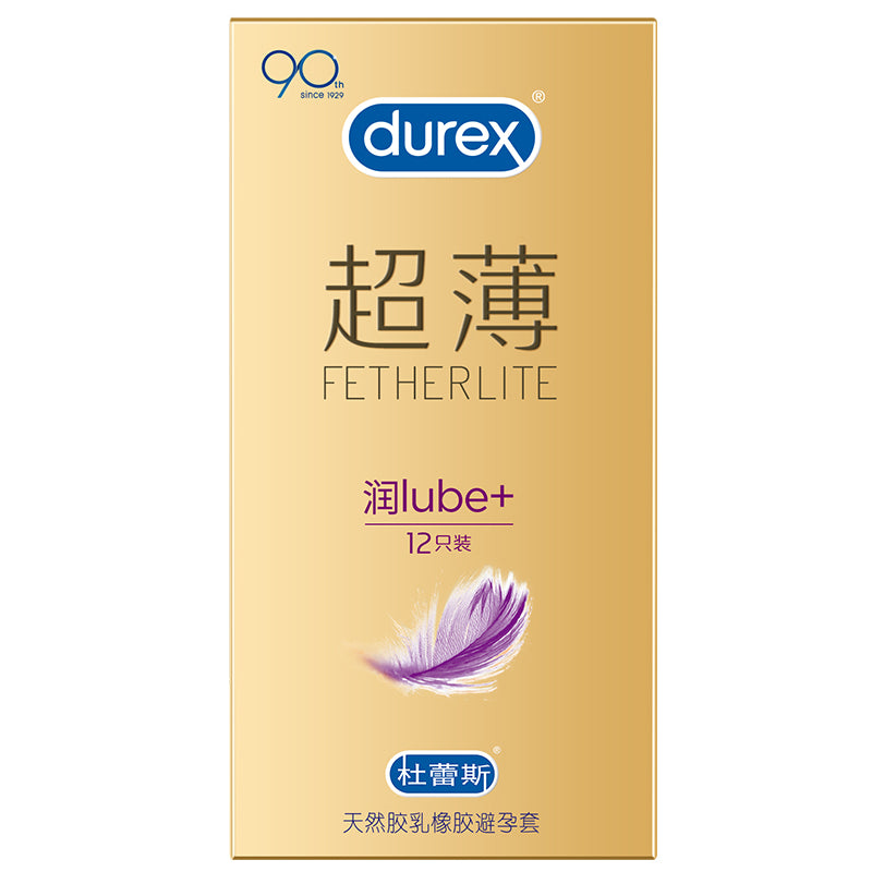 DUREX  gold packaging   lubricating condom Pack of twelve