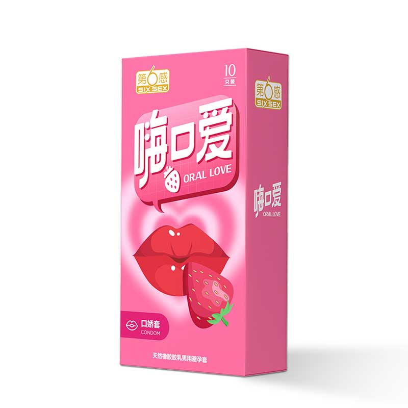 SIX SEX oral love condom pack of ten