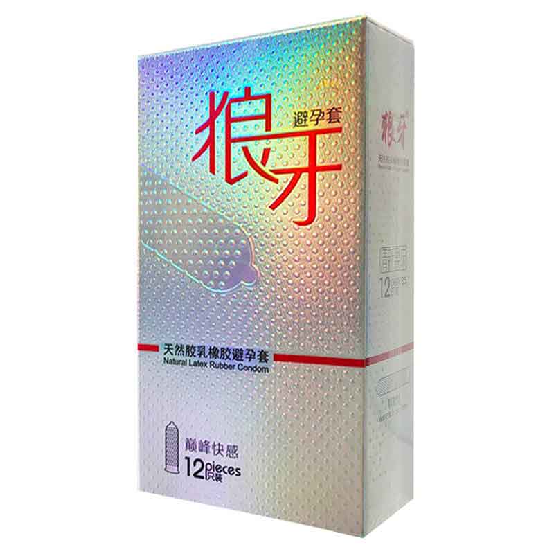 SIXIANGNI  Wolf braces Peak lasting condom  twelve  pcs