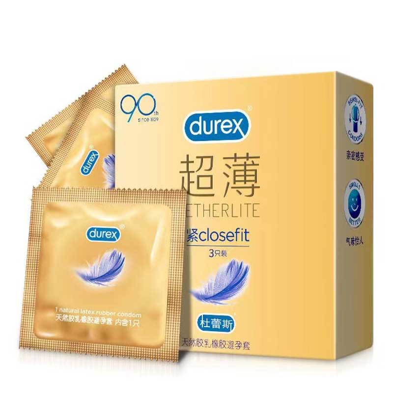 DUREX  gold packaging  compact condom Pack of  three