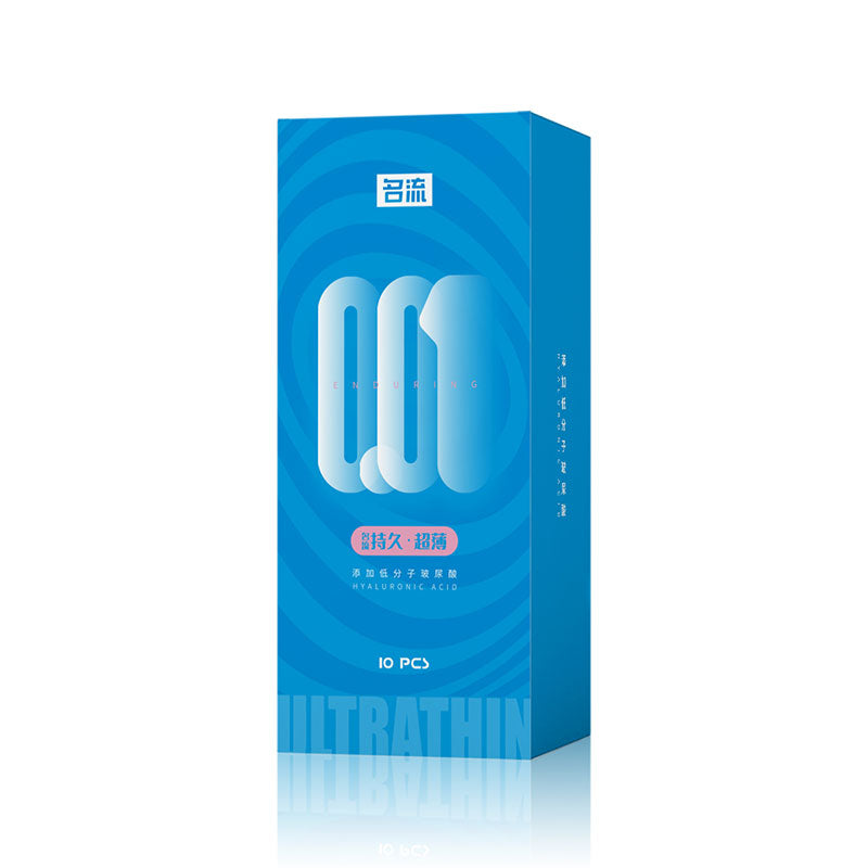 MINGLIU 001  Durable and ultra-thin  condom Blue outfit ten  pcs