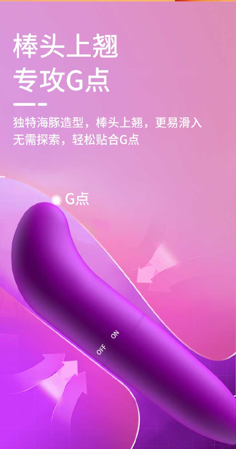 SIX SEX  series  Mini Vibrator Fantasy Purple