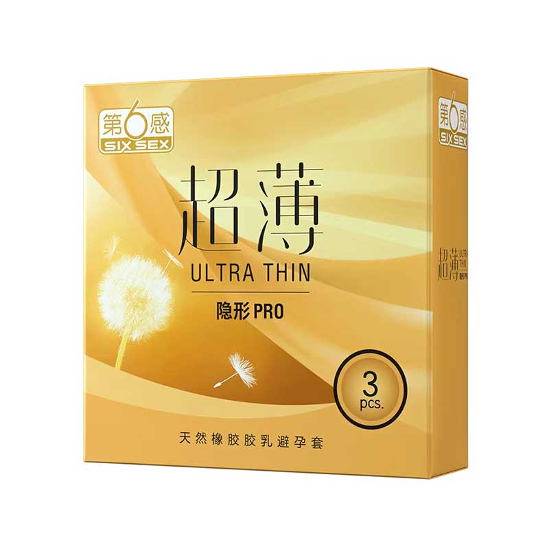 SIX SEX Ultra-thin invisible PRO  Pack of  three