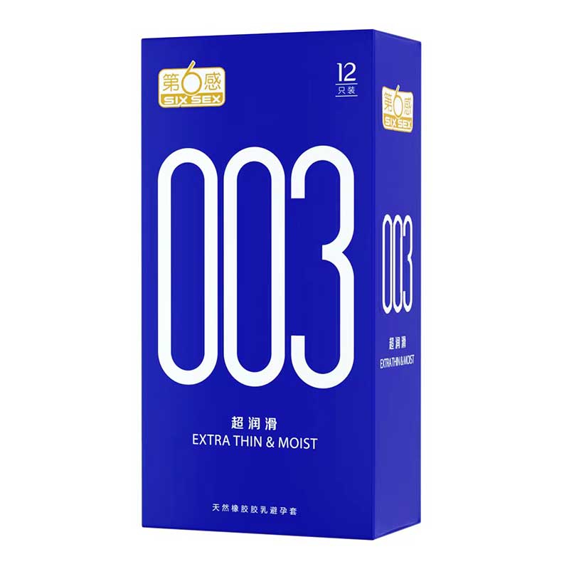 SIX SEX 003 Ultra thin lubricating condom  pack of  twelve