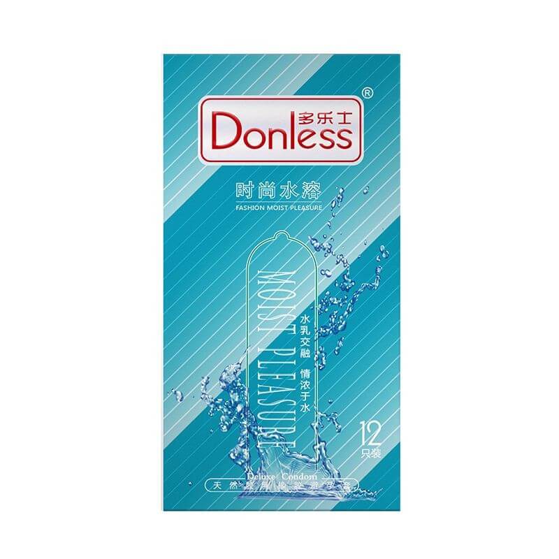 DONLESS  Fashion water soluble  condom series Pack of twelve