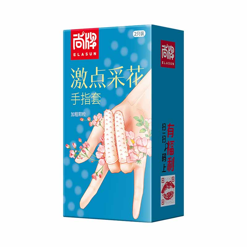 ELASUN G-spot  Exploring flowers  finger cots two pcs