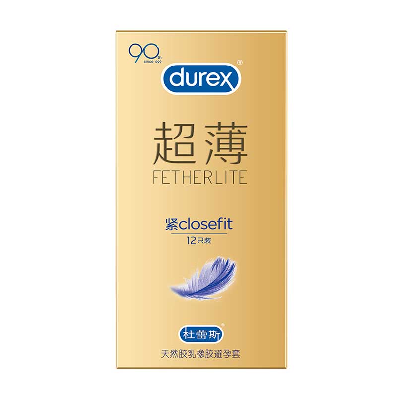 DUREX  gold packaging  compact  Ultra thin condom Pack of  twelve