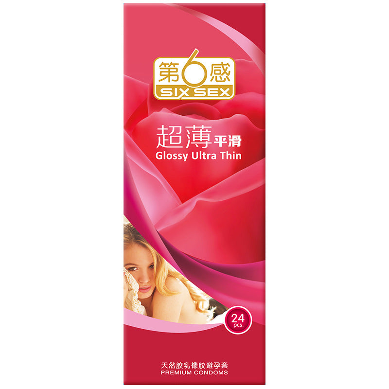 SIX SEX Ultra-thin and smooth  pack of twenty four