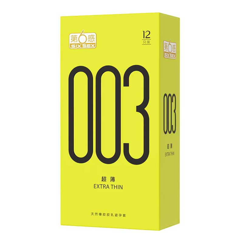 SIX SEX 003 Ultra thin  Pack of twelve