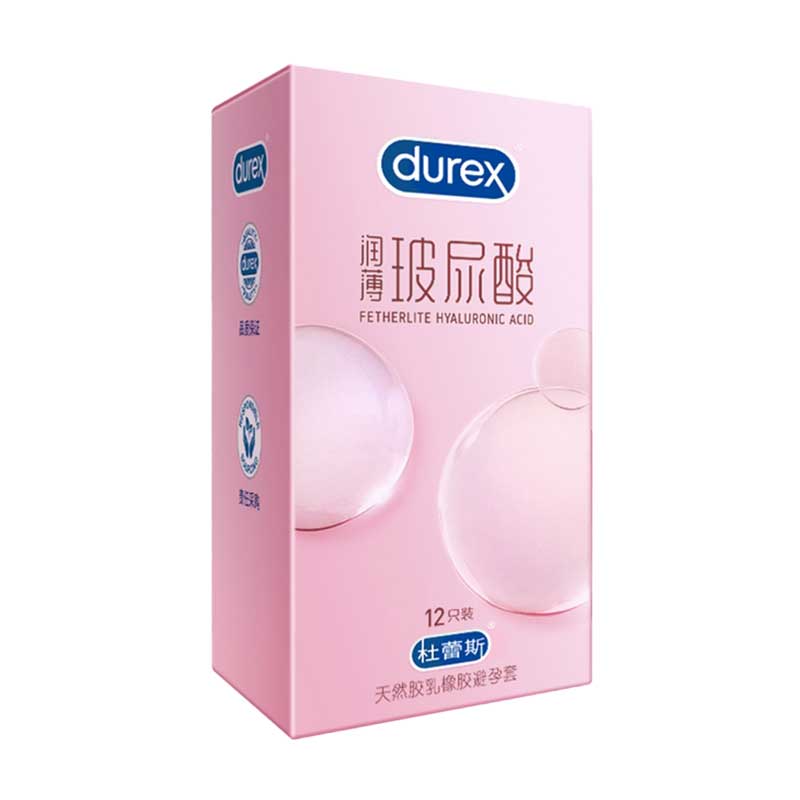 DUREX  lubricating  Ultra thin hyaluronic acid  condom Pack of  twelve