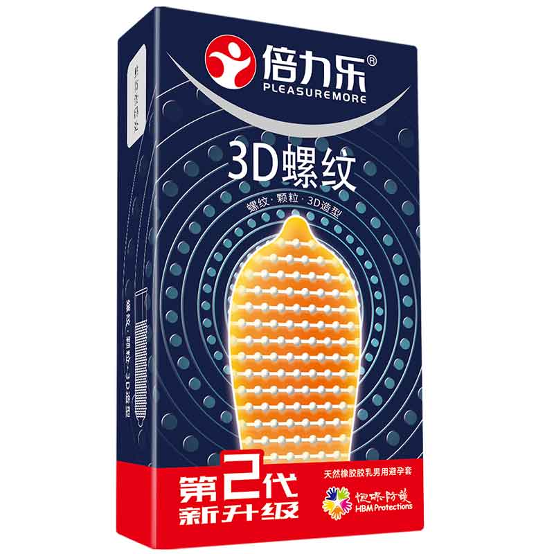 PLEASURE MORE Condoms 3D thread  second generation ten slices