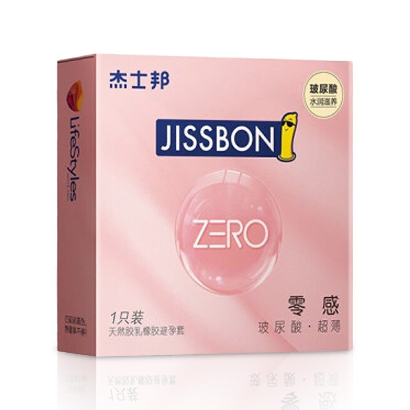 JISSBON Zero-sense hyaluronic acid  ultra-thin condom  one  pcs