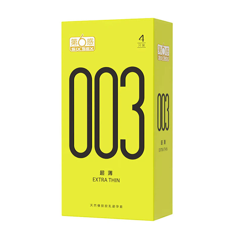 SIX SEX 003 Ultra thin  Pack of  Four