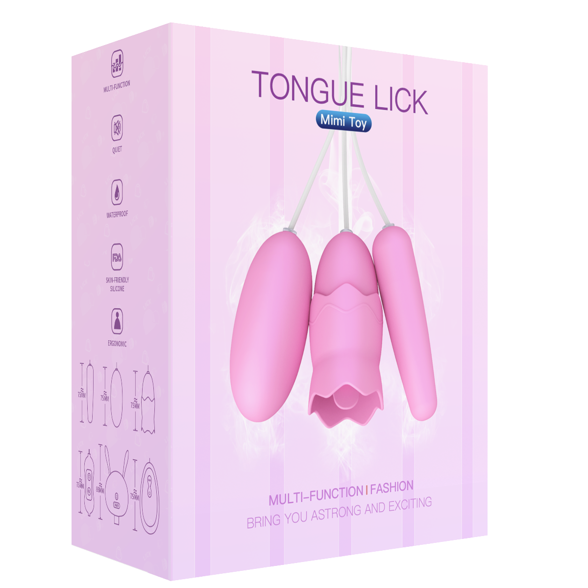 MJS tongue licking round vibrator+backcourt vibrator