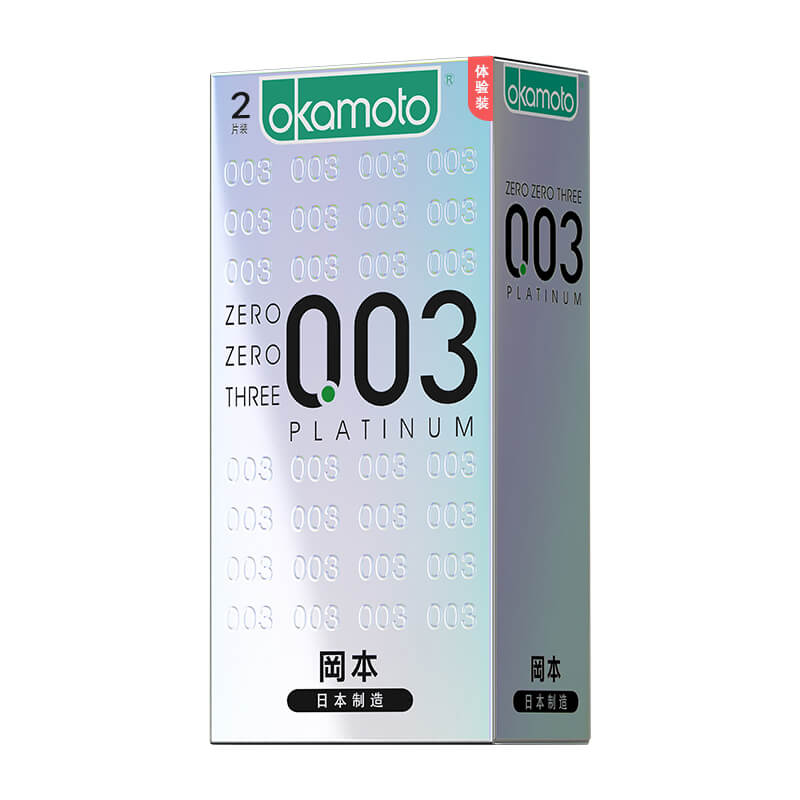 OKAMOTO 003 platinum  condom  pack of  two Experience outfit