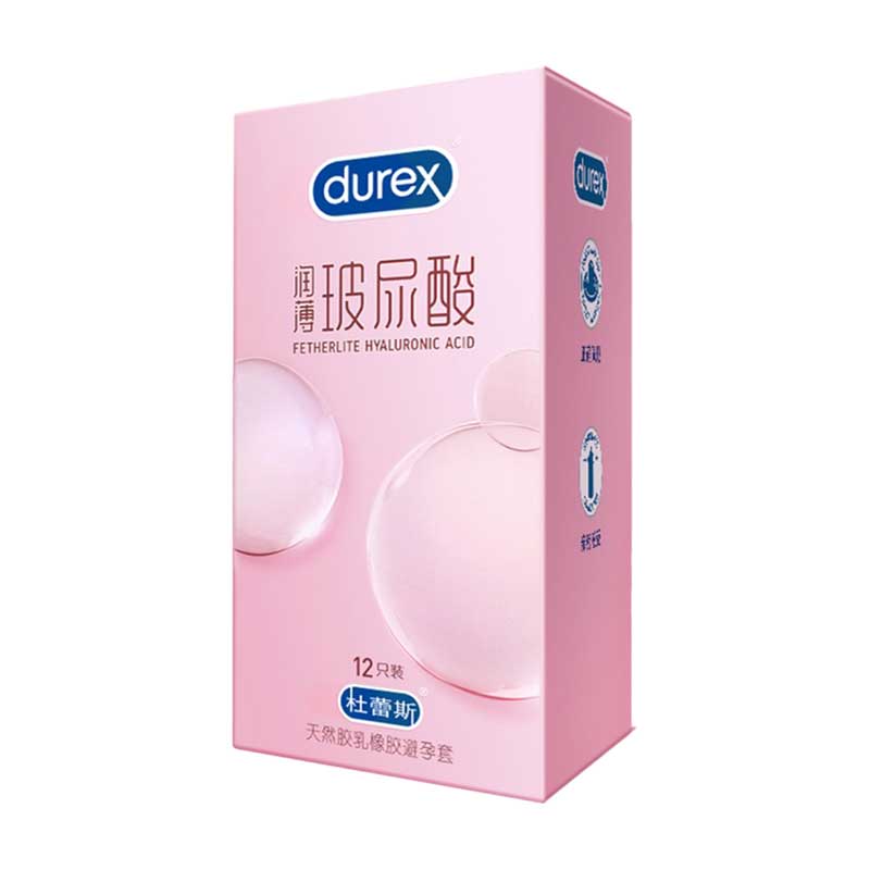 DUREX  lubricating  Ultra thin hyaluronic acid  condom Pack of  twelve