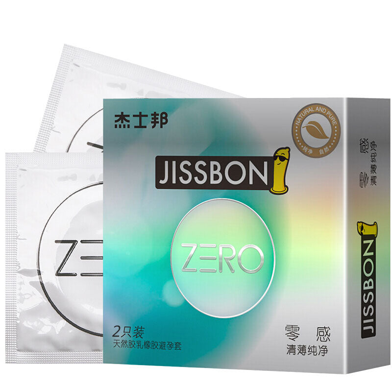 JISSBON zero sense Thin and pure condom  two pcs