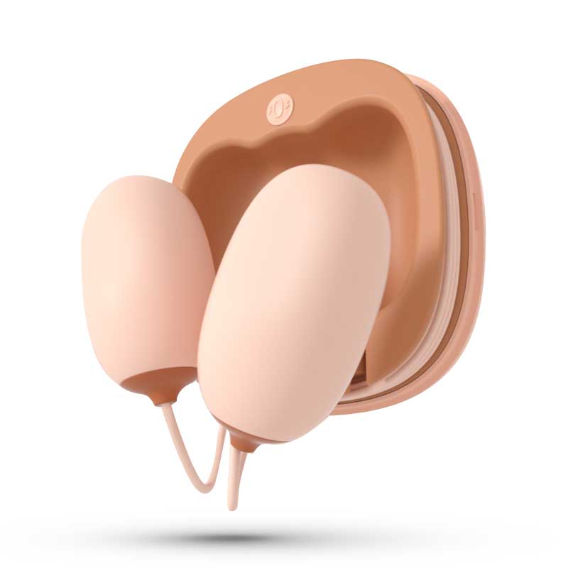 JISSBON Small powder cake double line vibrating egg yellow version