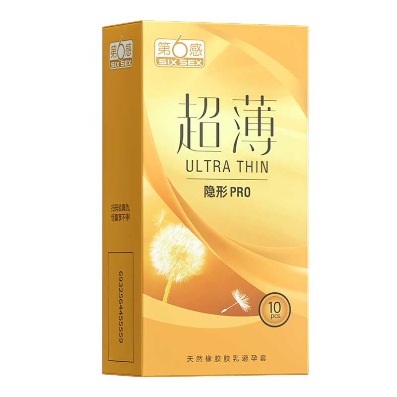 SIX SEX Ultra-thin invisible PRO  Pack of  ten