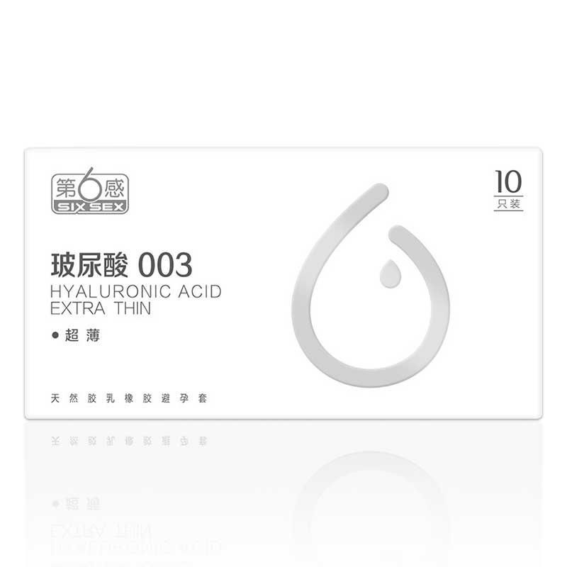 SIX SEX Hyaluronic acid 003 ultra-thin  condom pack of ten