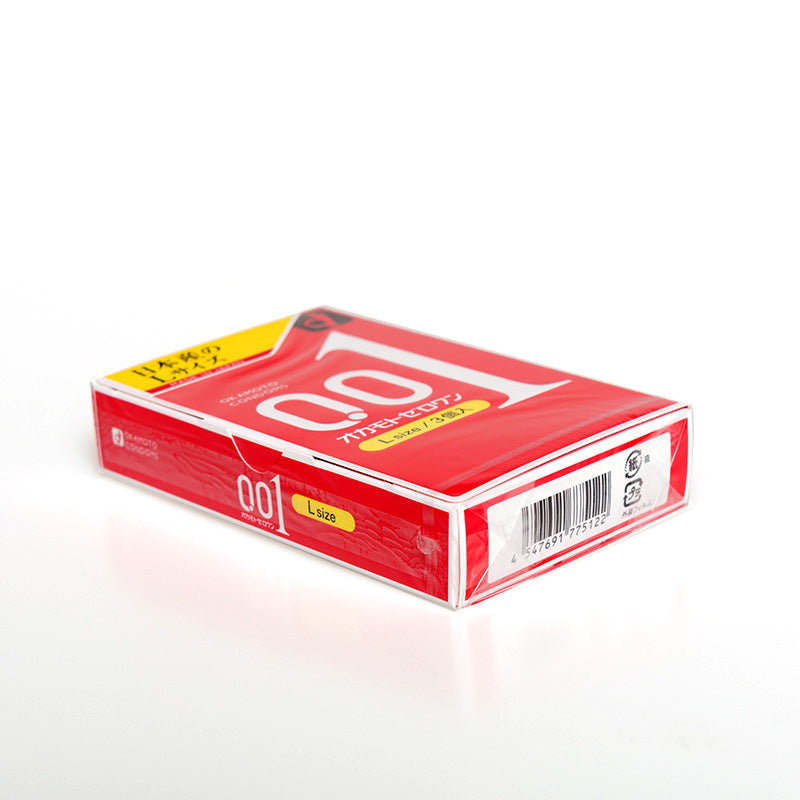 OKAMOTO 001 Large yellow label  condom  pack of  three