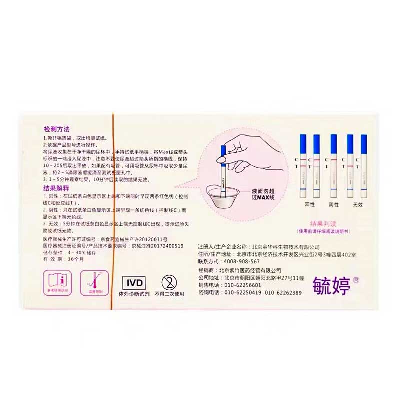 SHUTING Pregnancy test kit  Strip detection test paper ten pcs