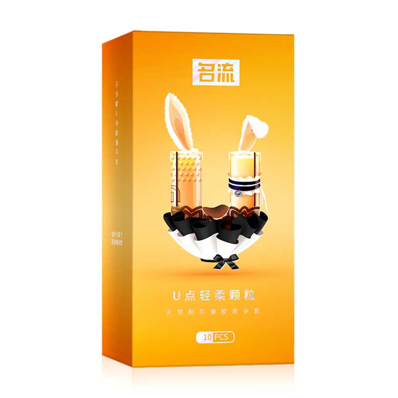 MINGLIU U  point soft particles  condom ten  pcs