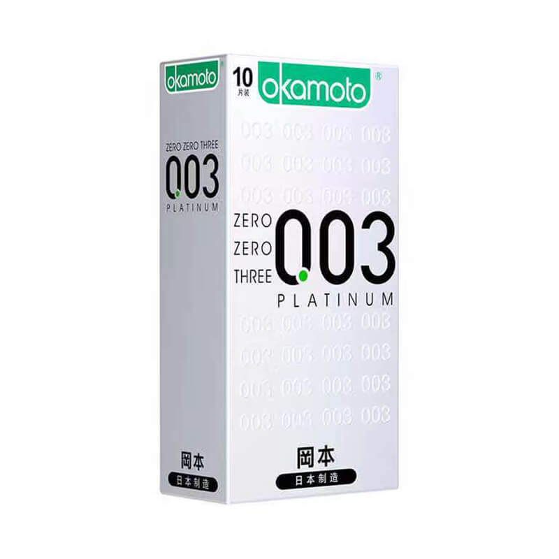 OKAMOTO 003 platinum  condom  pack of  ten