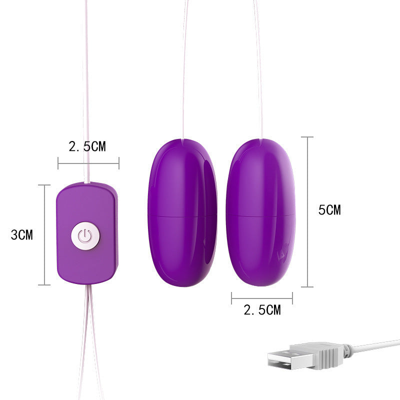 LILO Series vibrator  JYLL_USB double vibrator naked goods purple