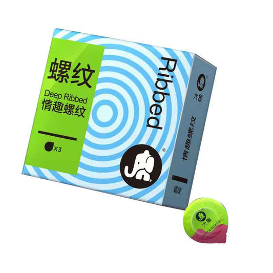 ELEPHANT  Interesting Thread  condom  Pack of three