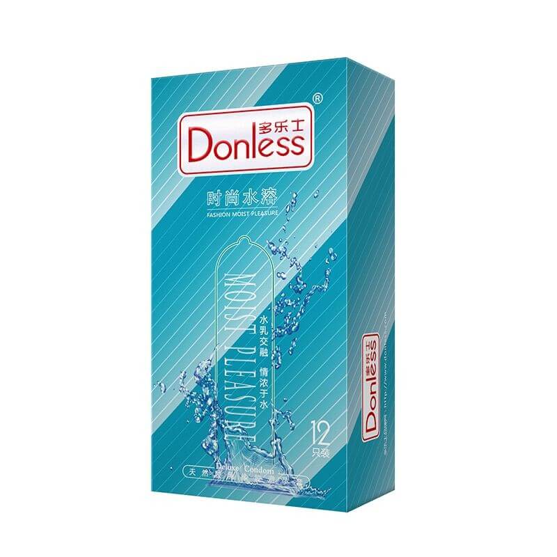 DONLESS  Fashion water soluble  condom series Pack of twelve