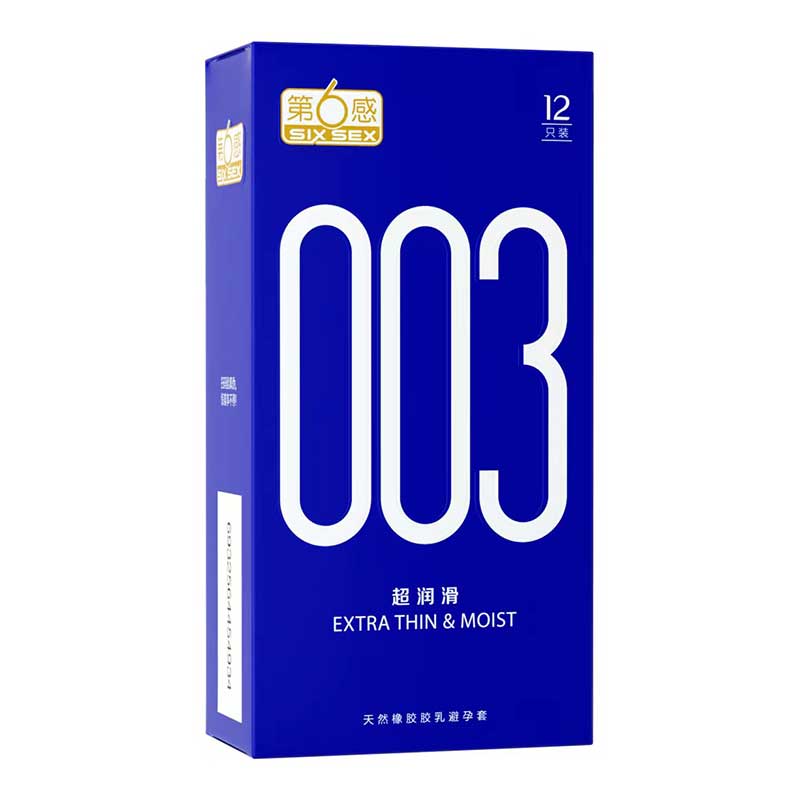 SIX SEX 003 Ultra thin lubricating condom  pack of  twelve