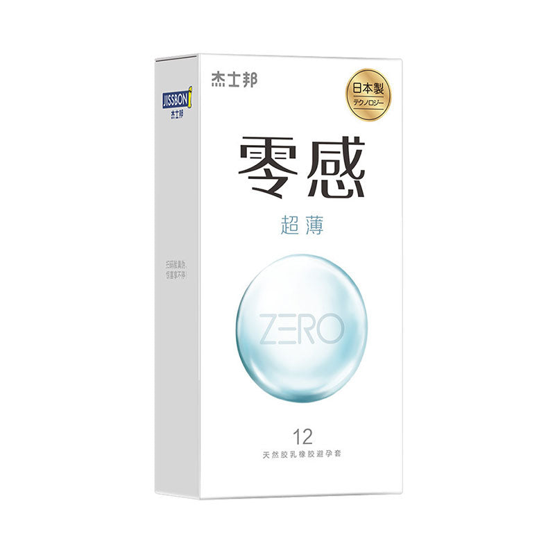 JISSBON Zero-sense ultra-thin condom twelve pcs （Made in Japan）