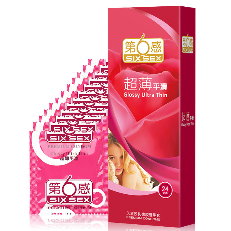 SIX SEX  Ultra thin  smooth condom  Pack of twenty four