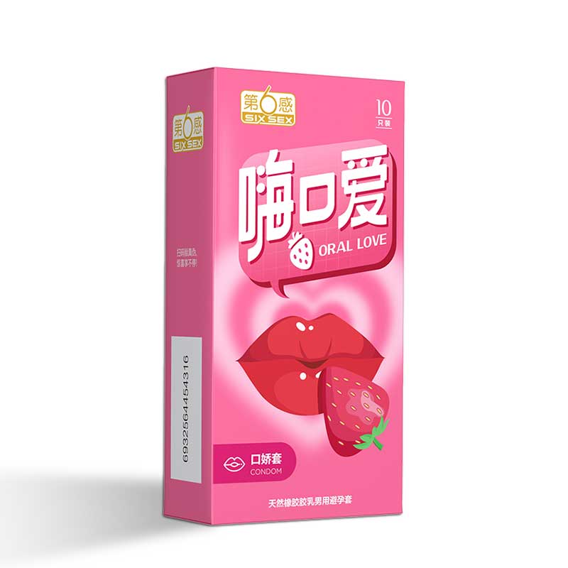 SIX SEX oral love condom pack of ten