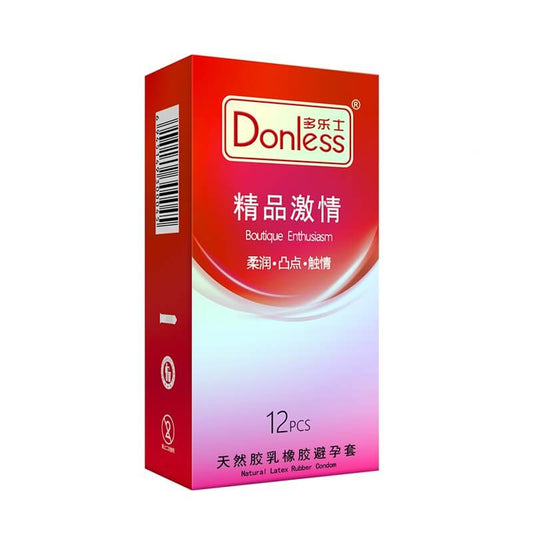 DONLESS  Boutique  Passion condom series Pack of twelve
