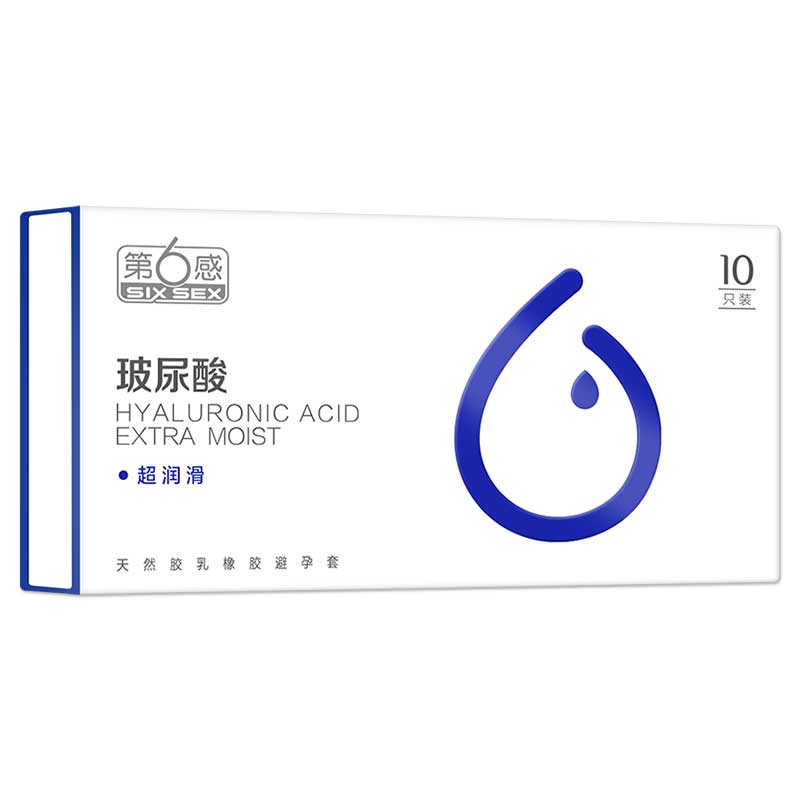 SIX SEX Hyaluronic acid super lubrication  condom pack of ten