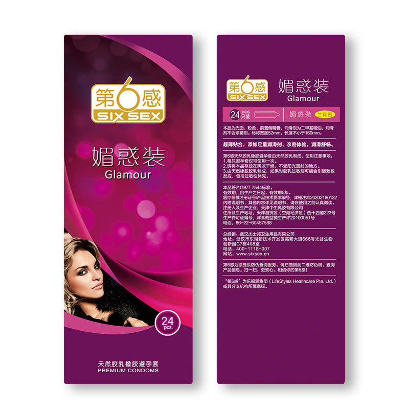 SIX SEX  glamour condom  pack of twenty four
