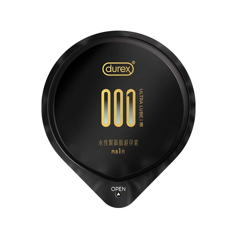 DUREX 001 Water-based polyurethane  lubricating condom Pack of three