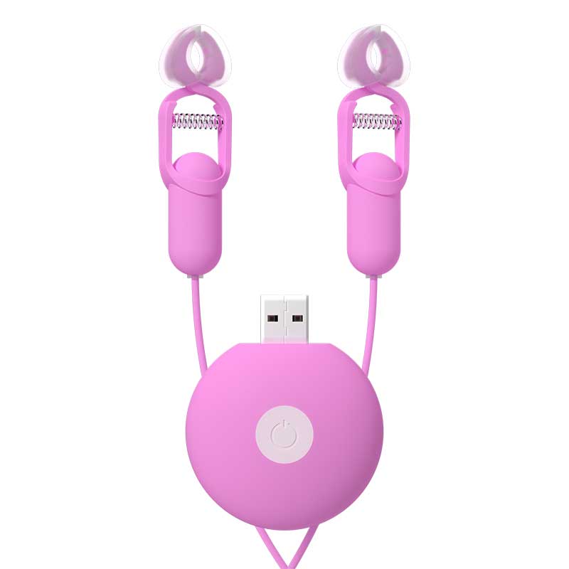 GALAKU series  Female nipple clamp electric massager  red （Power storage version）