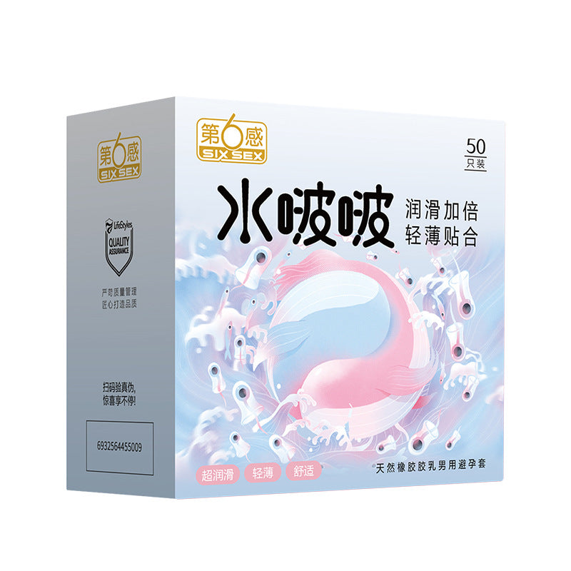 SIX SEX hyaluronic acid condom pack of  Fifty