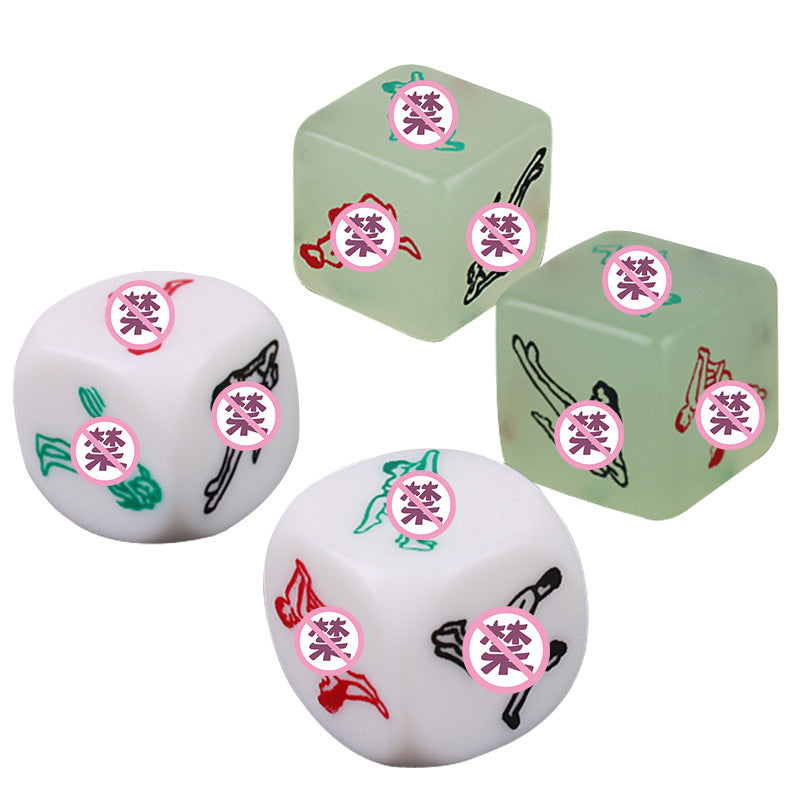 Sex toys couple flirting dice