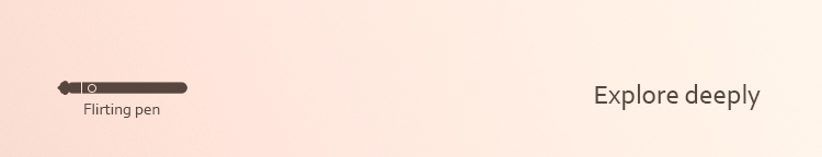 GALAKU  Flirting Pen Wand Rose Gold