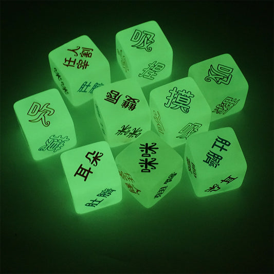 Sex toys couple flirting dice
